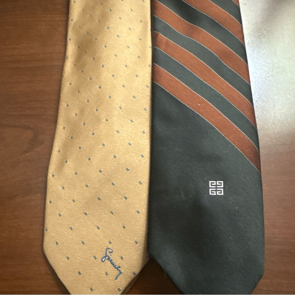 TWO VTG Givenchy Neck Ties
